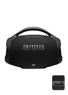 Caixa de Som AIWA Boombox Plus 200W.