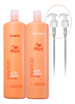 Kit Wella Invigo Nutri Enrich Shampoo e Condicionador.