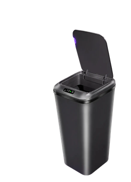 Lixeira Inteligente Sensor Automático 16L Blackone Cinza.